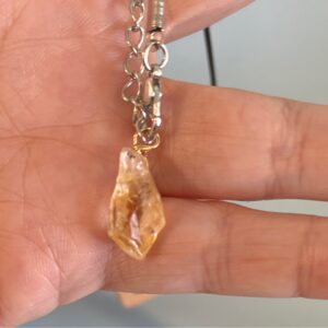 Citrine Untumbled Pendant