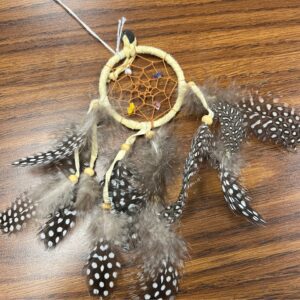 2.5” Tan Suede Dreamcatcher