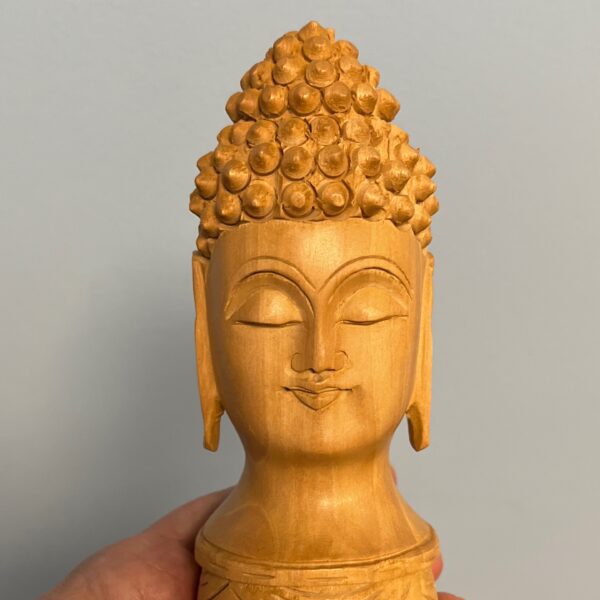 Buddha Head 5” Wood