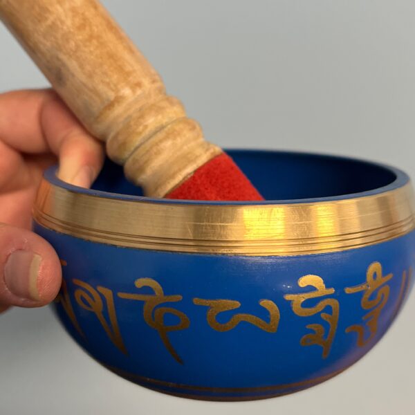 Blue Singing Bowl 4”D