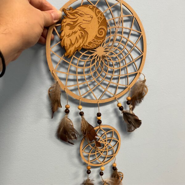 Wolf Wooden Dreamcatcher