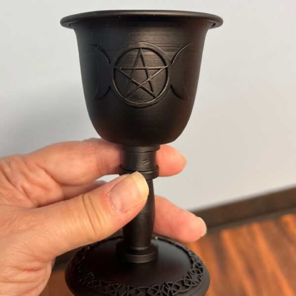 Triple Moon Metal Chime Holder