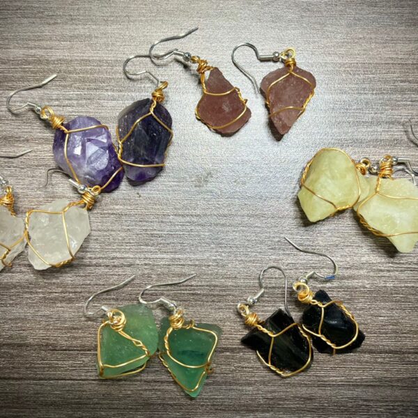 Chakra Earrings Sterling Hooks