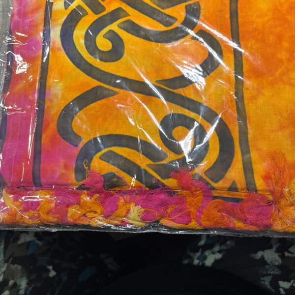 Pentacle Altar Cloth Red/Orange 44x72