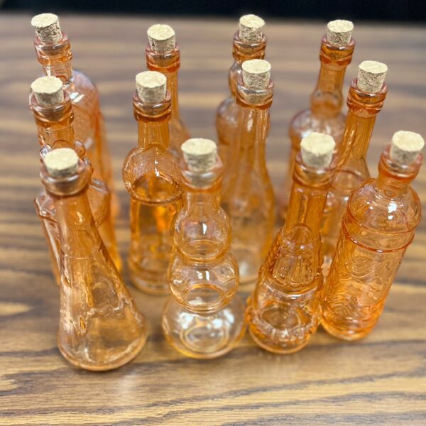 Orange Bottle with Stopper