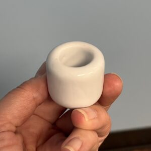White Chime Candle Holders