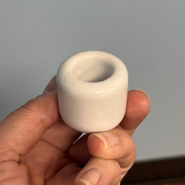 White Chime Candle Holders