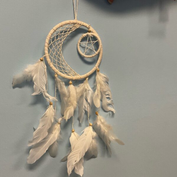 White Pentacle Dream Catcher