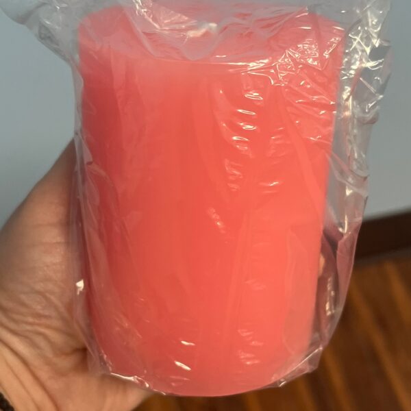 Pink Pillar Candles