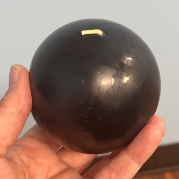 Round Black Candle