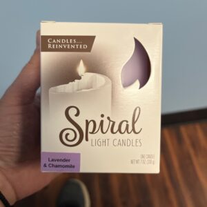 Spiral Candle Small Lavender & Chamomile
