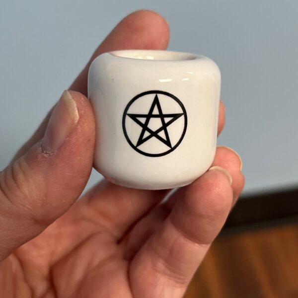 Pentacle Chime Holder White
