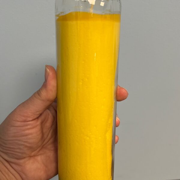 Yellow Bottle Candle 72-80hrs