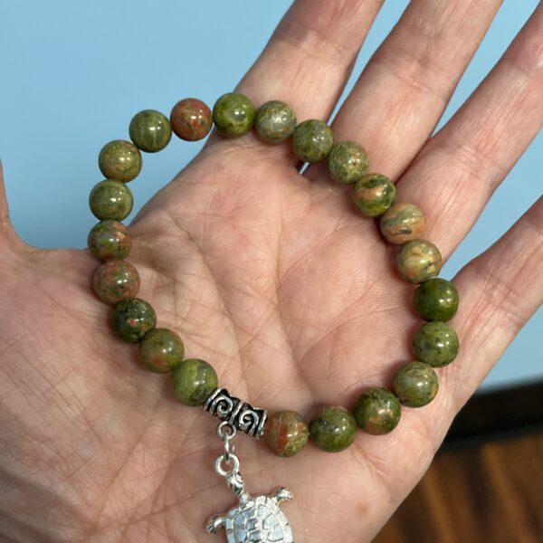 Turtle Unakite Bracelet