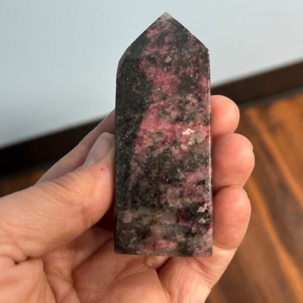 Pink/Black Tourmaline Obelisk
