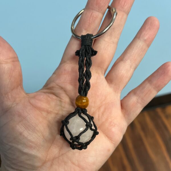 Keychain Cord Cage (Crystal not included)
