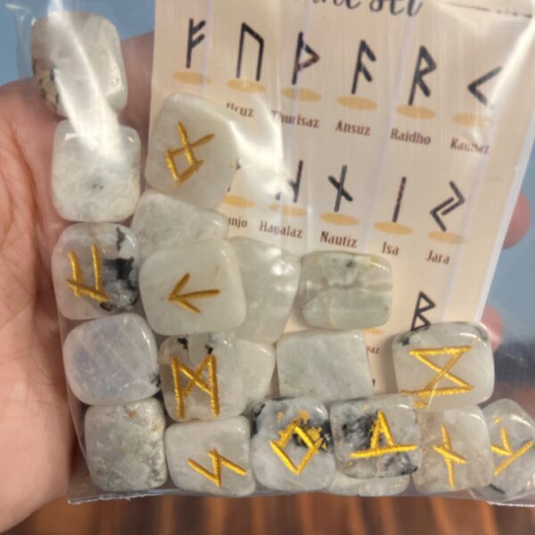 Rainbow Moonstone Rune Set