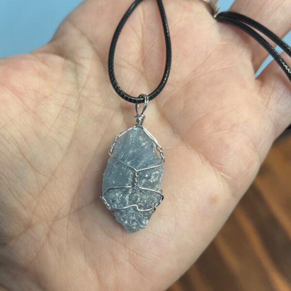 Untumbled Aquamarine Wrapped Point