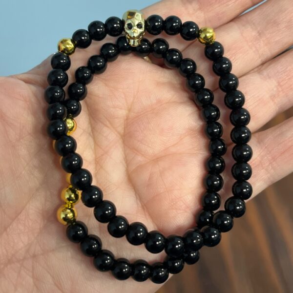 Skull Bracelet (2 piece set)