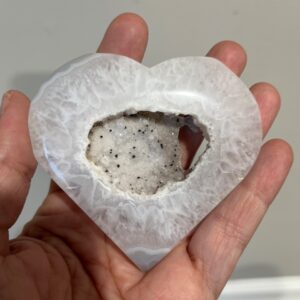 Druzy Agate Heart
