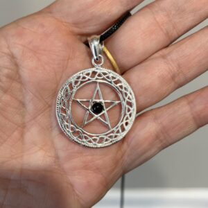 Onyx/Amethyst Pentacle 925 Silver