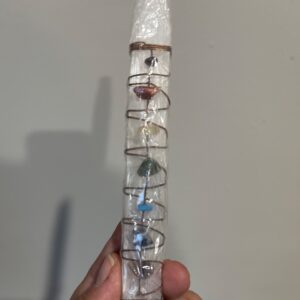 Selenite Chakra Wand