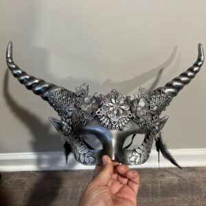 Silver Flower Mask