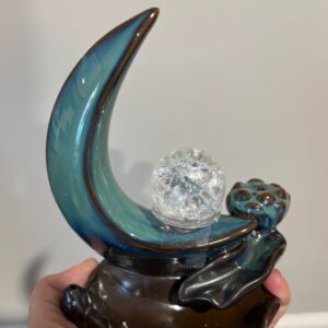 Crescent Crystal  Backflow  Burner
