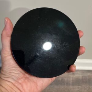 Obsidian Scrying Mirror 4.5”