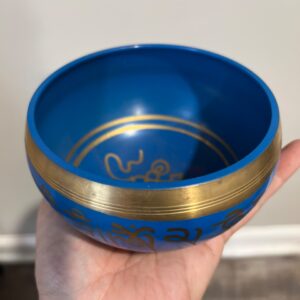 Blue Singing Bowl 4”D