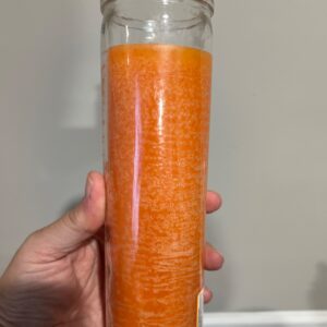 Orange Bottle Candle