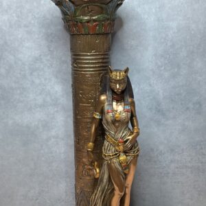 Bastet & Pillar Candle Holder
