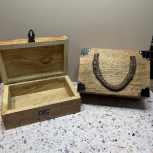 Horseshoe Inlay Box 4x6”