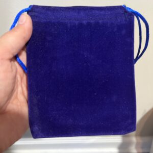 Blue Velveteen Pouches