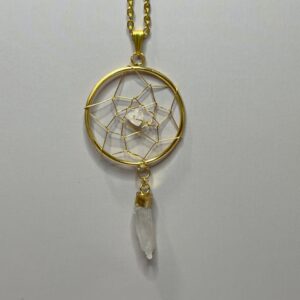 Dreamcatcher Pendant with Crystal