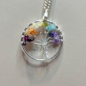 Rainbow Tree of Life Necklace