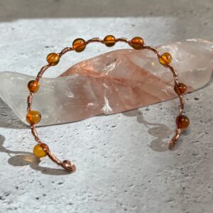 Amber Bracelet Copper Wire