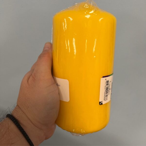Yellow Pillar Candles