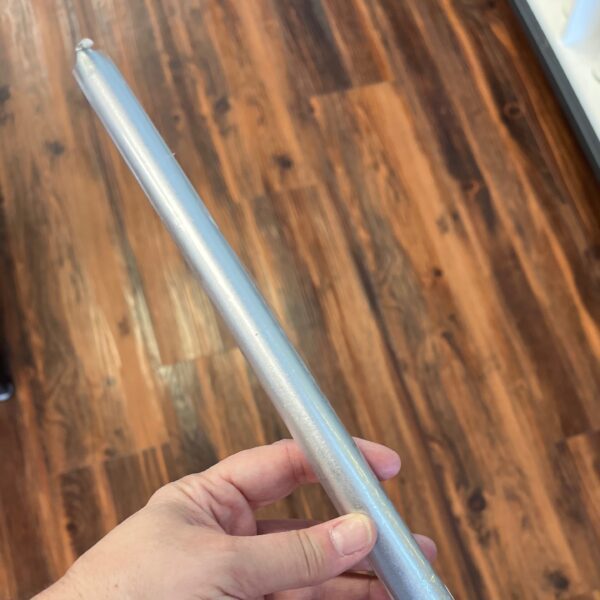 Silver Taper candles