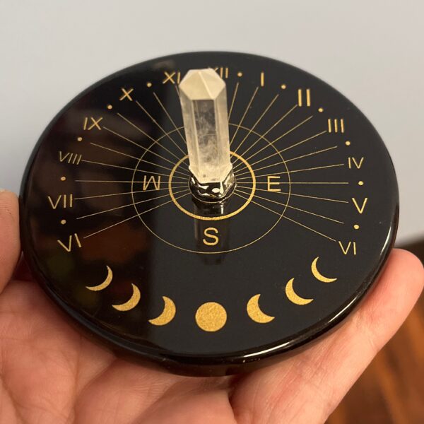 Black Agate Moon Phase Quartz
