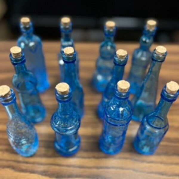 Blue Bottle with Stopper