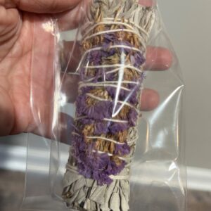 White Sage/Purple Sinuata Smudge