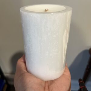 White Pillar Candle
